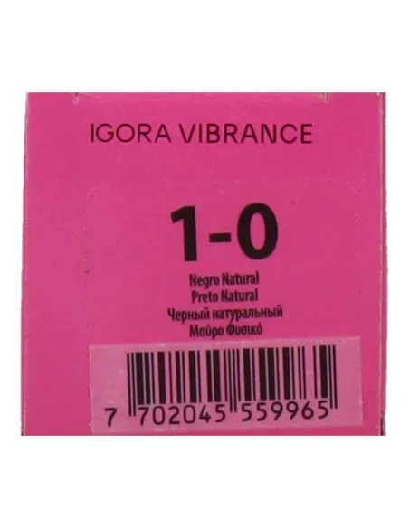 Schwarzkopf Igora Vibrance 1-0 - Negro Natural 60 ml